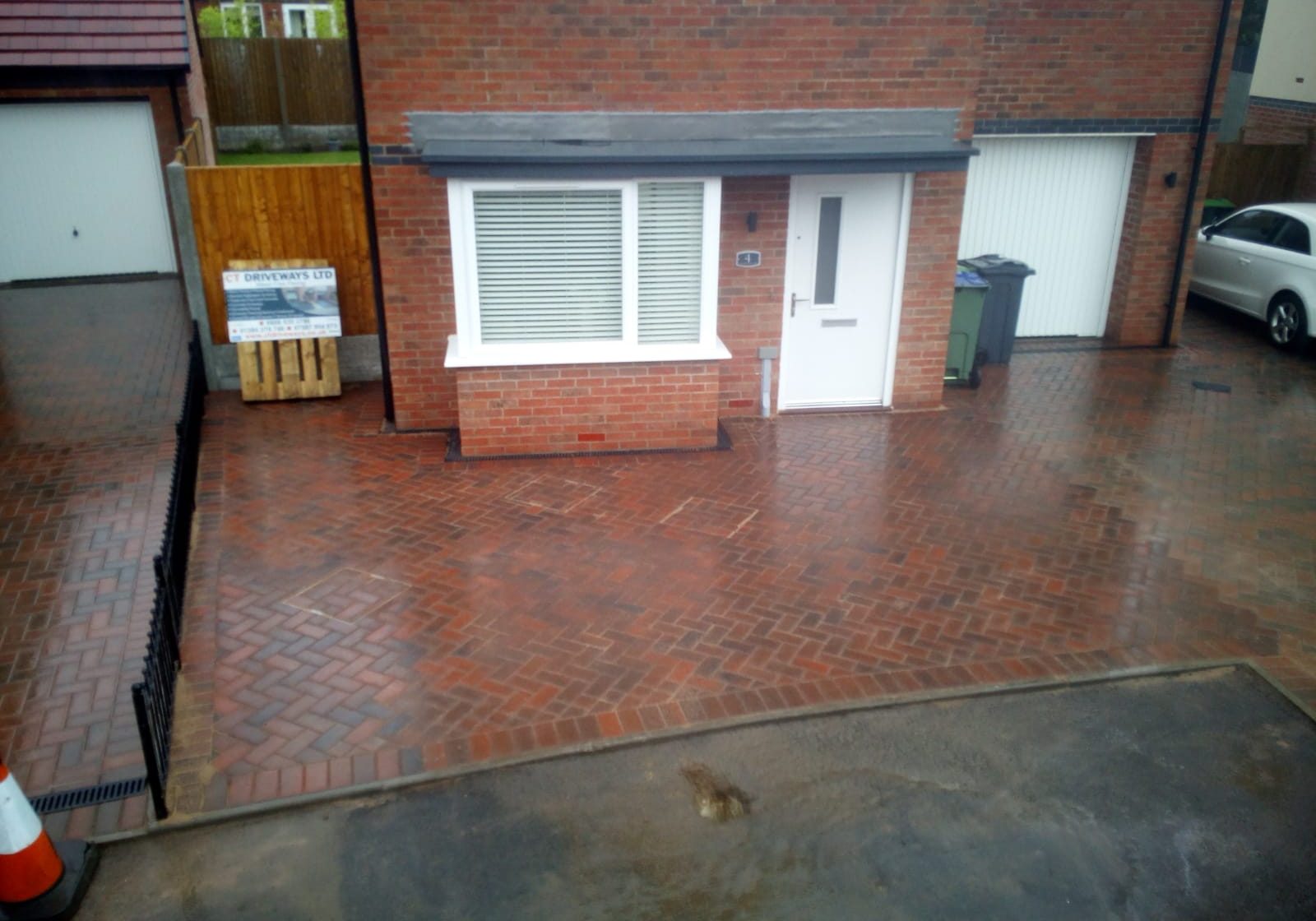 driveway brick laying services by CT Driveways
